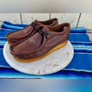 Clark’s Original’s - Beeswax Brown leather ‘Wallabee’s’ - men’s 9.5